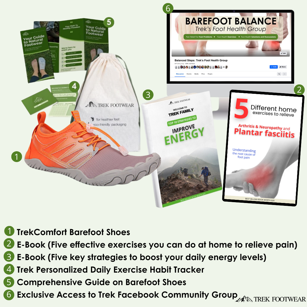 TrekComfort - Ultimate Wellness Barefoot Shoes